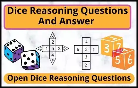 Dice Reasoning Questions And Answers