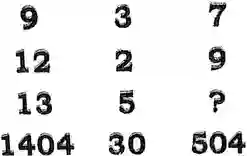 missing number reasoning questions, find the missing number with answer, missing number questions 