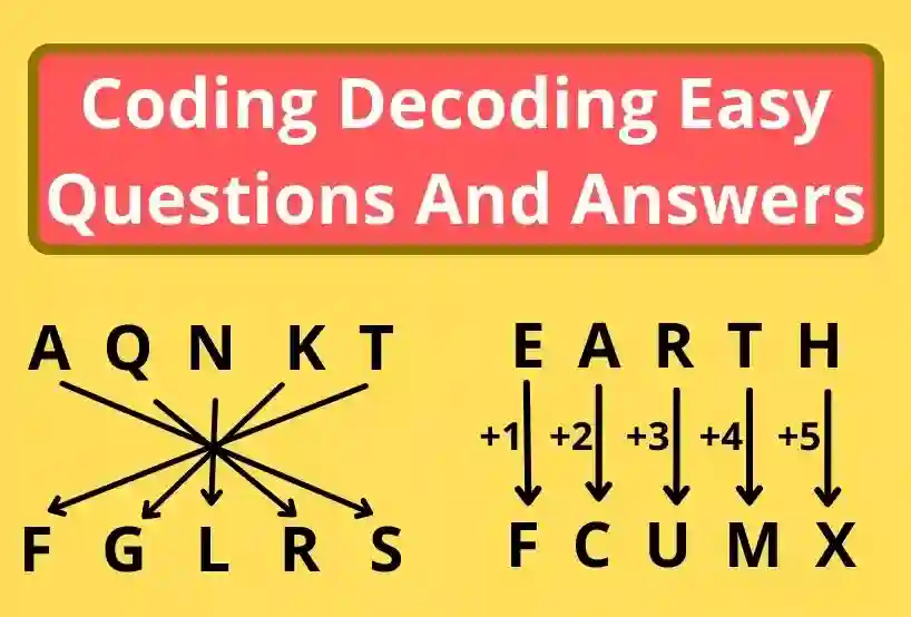 Coding Decoding Easy Questions, Coding Recoding Reasoning Questions And Answers