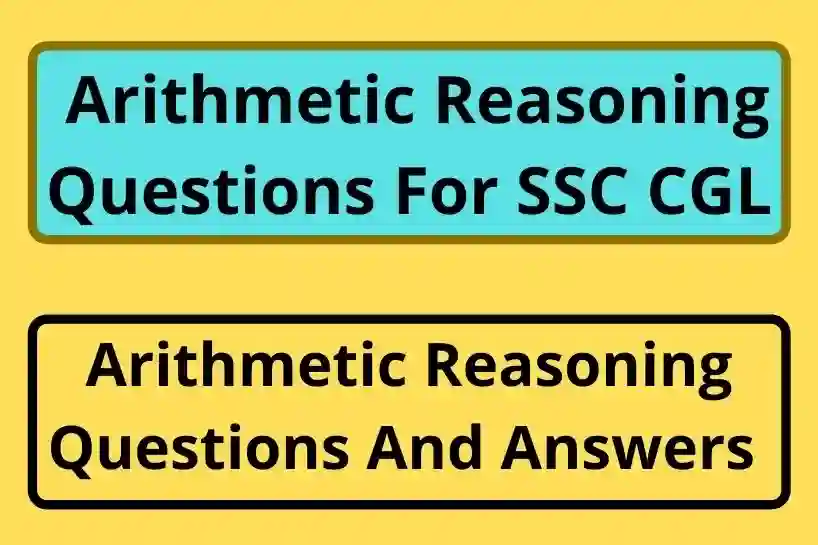 Arithmetic Reasoning Questions For SSC CGL
