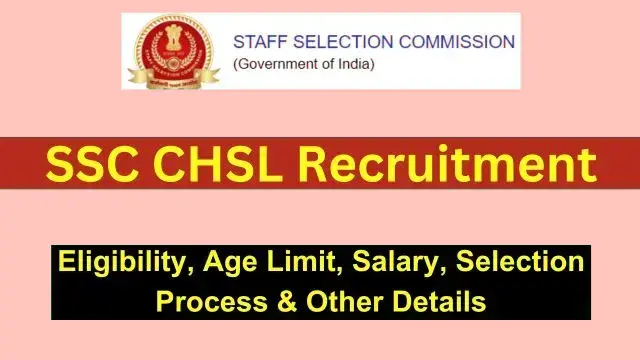 3712 Vacancy- SSC CHSL Recruitment 2024 For 10+2 Students